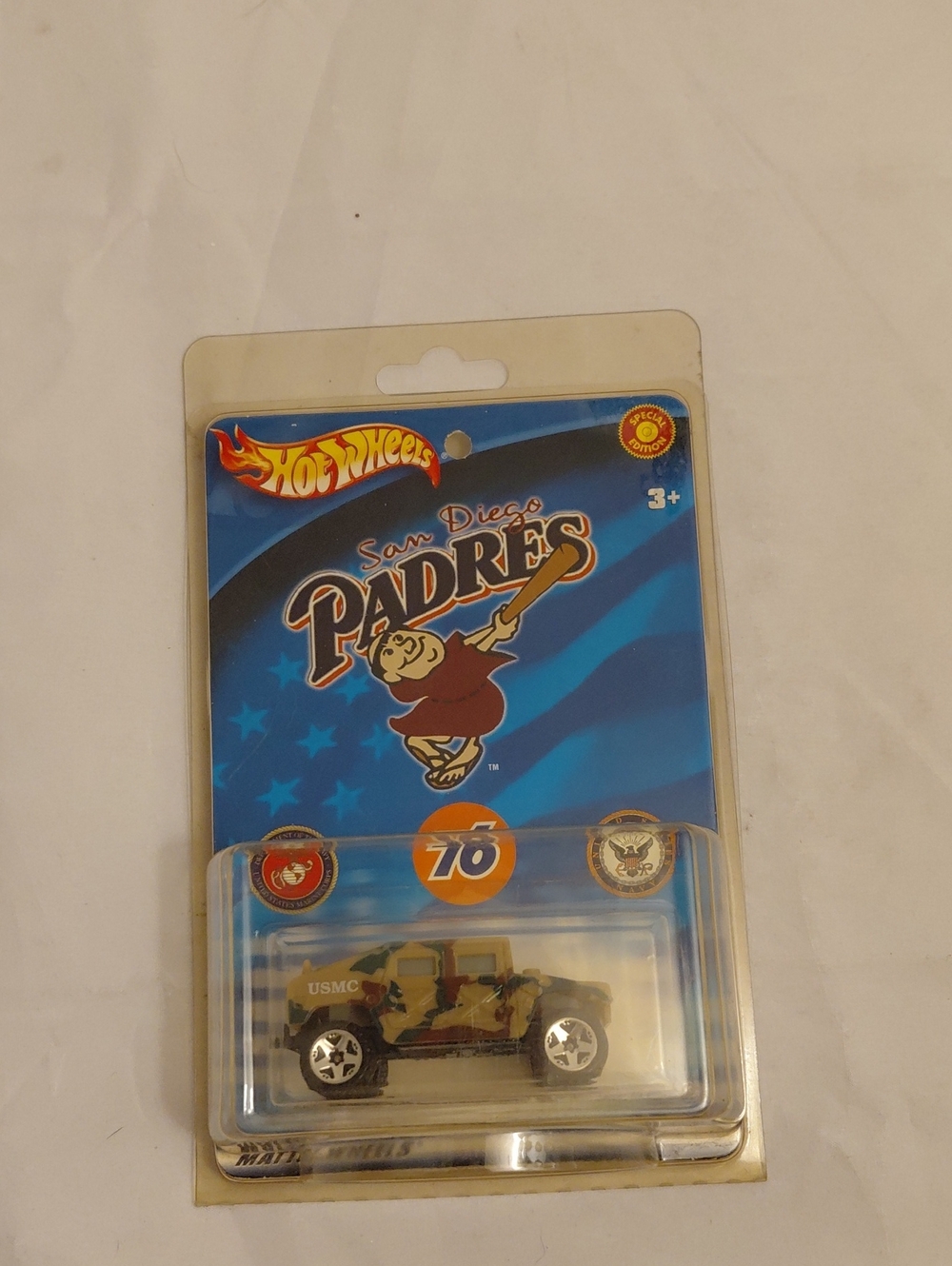 Hot Wheels Special Edition San Diego Padres Humvee 76 USMC